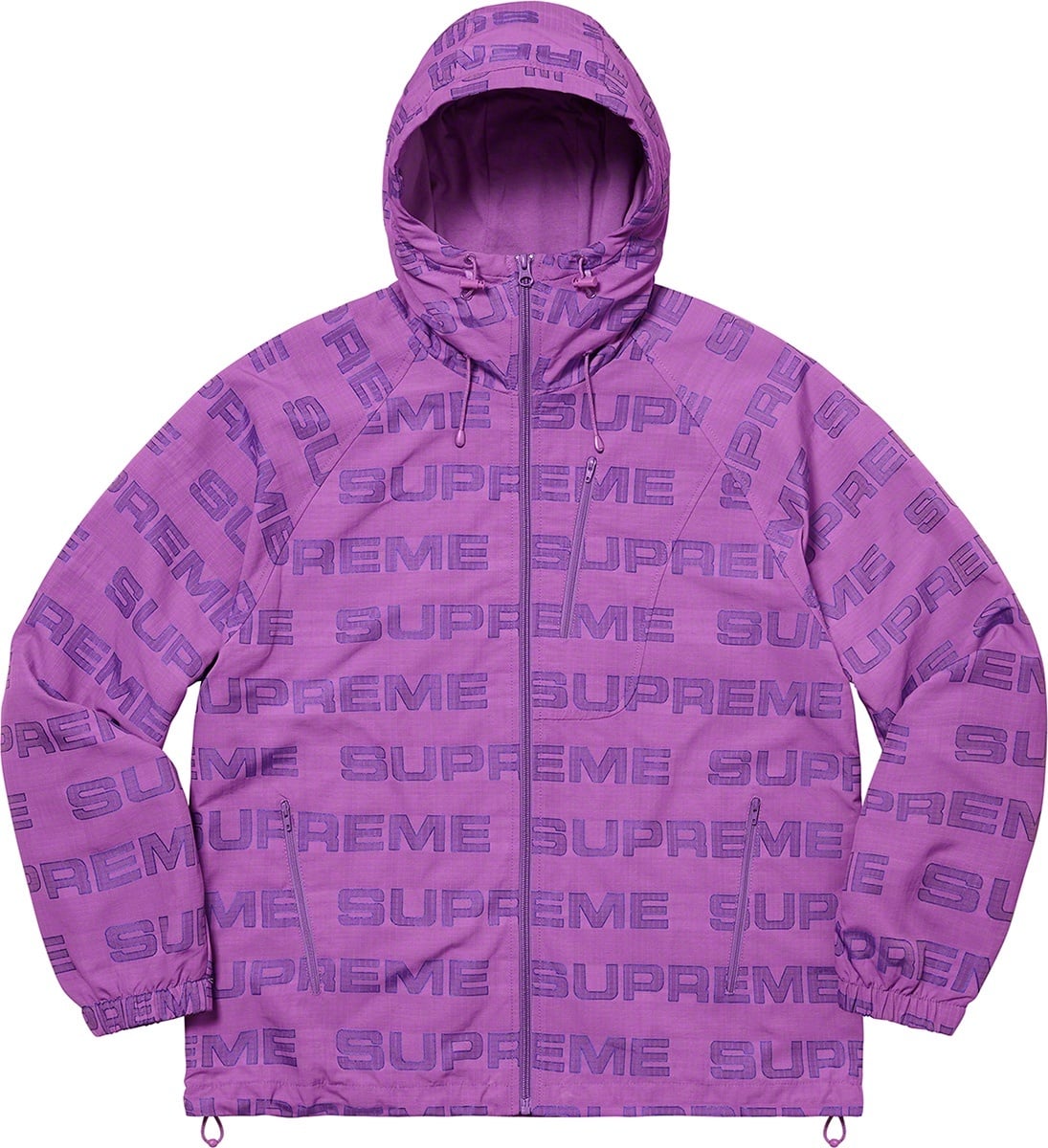 Logo Ripstop Hooded Track Jacket view 12